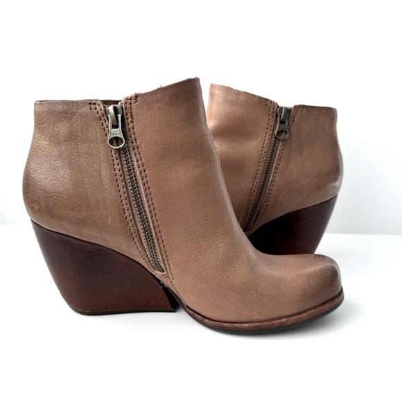 Kork-Ease Natalya Tan Leather Ankle Boot Size 7 - Picture 5 of 8